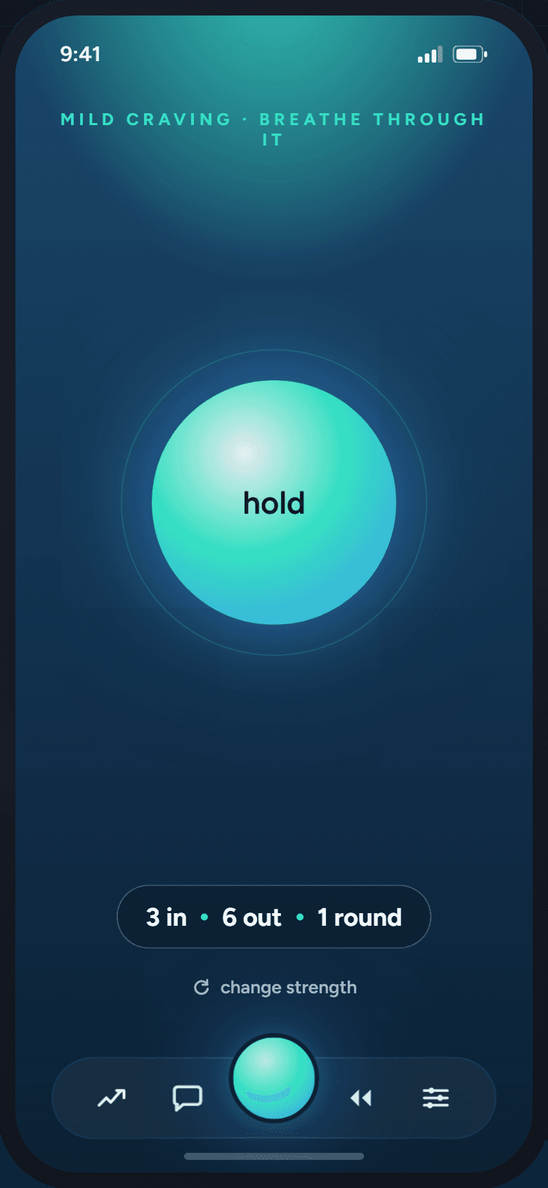 The Hold screen